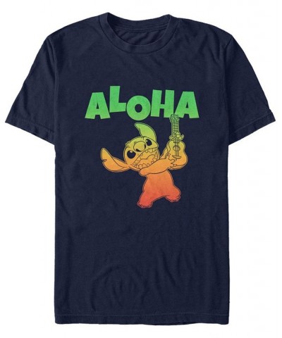 Men's Aloha Stitch Short Sleeve T-Shirt Blue $20.99 T-Shirts