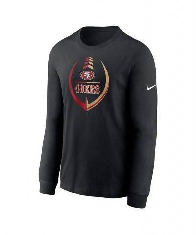 Men's Black San Francisco 49ers Icon Legend Long Sleeve Performance T-shirt $20.64 T-Shirts