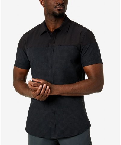 Men's Performance Short-Sleeve Sportshirt Black $21.12 Shirts