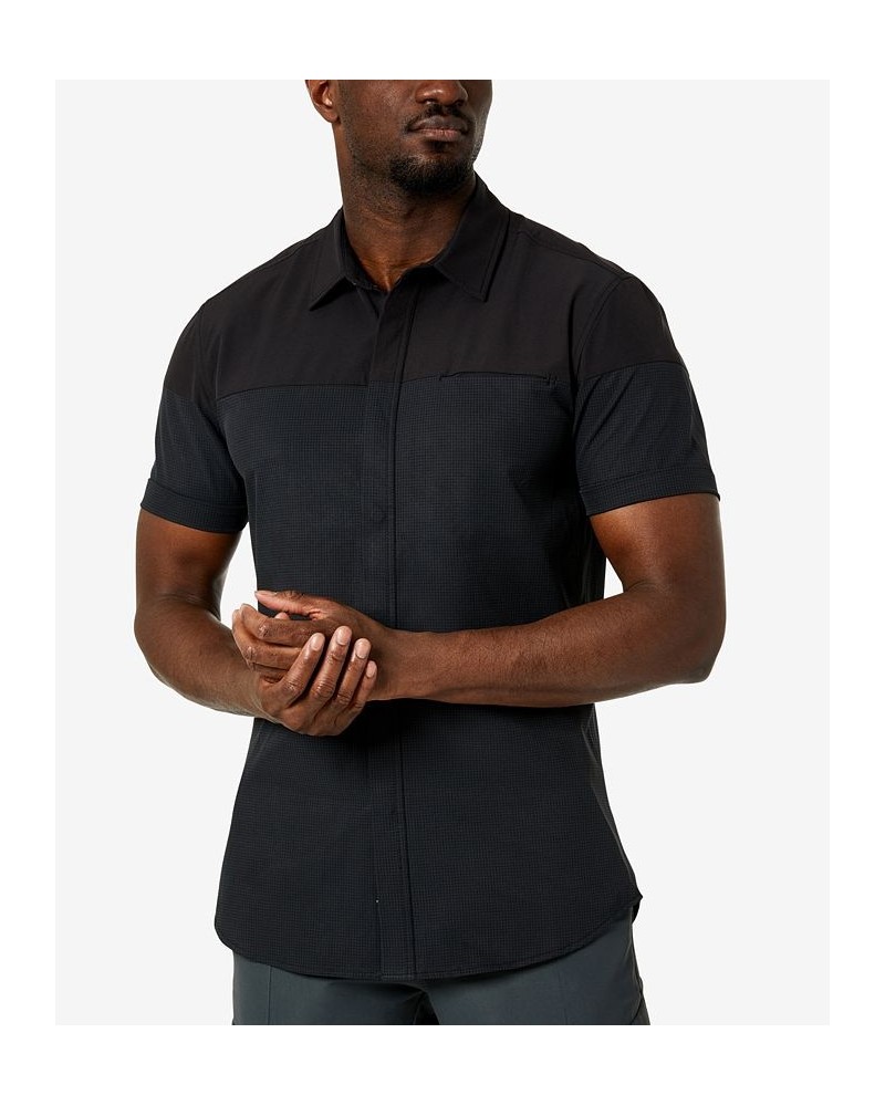 Men's Performance Short-Sleeve Sportshirt Black $21.12 Shirts