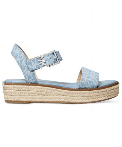 Women's Richie Espadrille Wedge Sandals Blue $33.79 Shoes