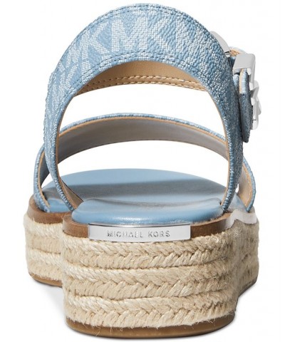 Women's Richie Espadrille Wedge Sandals Blue $33.79 Shoes