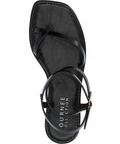 Women's Charra Strappy Sandals Black $30.10 Shoes