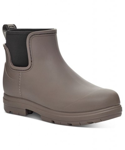 Women's Droplet Lug-Sole Waterproof Rain Boots Gray $35.70 Shoes