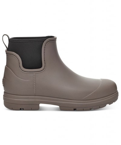 Women's Droplet Lug-Sole Waterproof Rain Boots Gray $35.70 Shoes