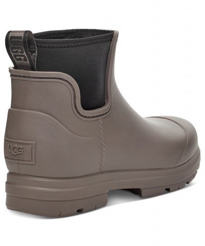 Women's Droplet Lug-Sole Waterproof Rain Boots Gray $35.70 Shoes