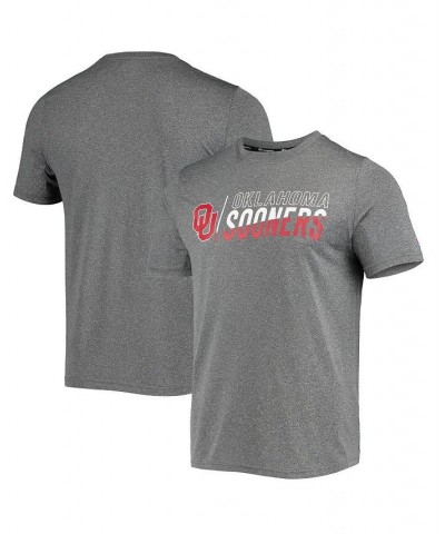 Men's Gray Oklahoma Sooners Slash Stack T-shirt $17.15 T-Shirts