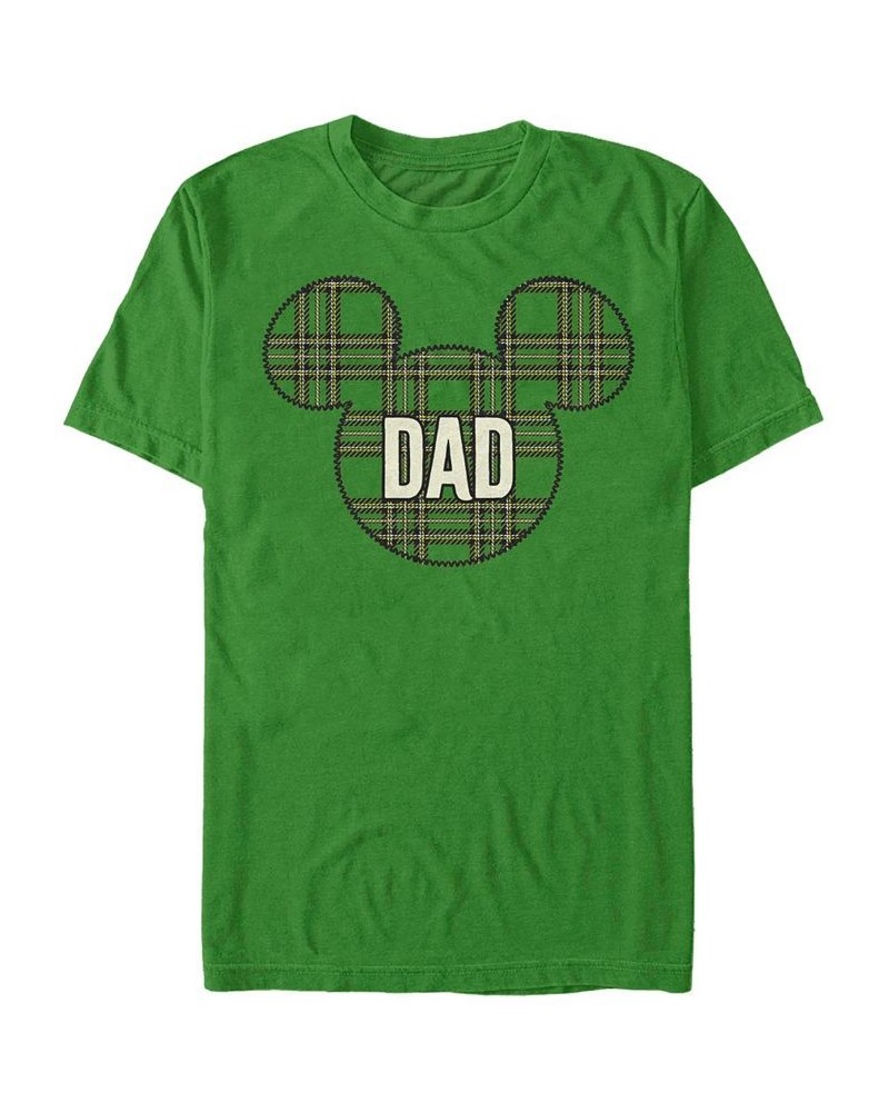 Men's Dad Holiday Patch Short Sleeve T-Shirt Green $16.80 T-Shirts