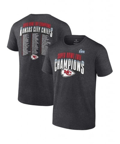 Men's Branded Heather Charcoal Kansas City Chiefs Super Bowl LVII Champions Made the Cut T-shirt $22.08 T-Shirts