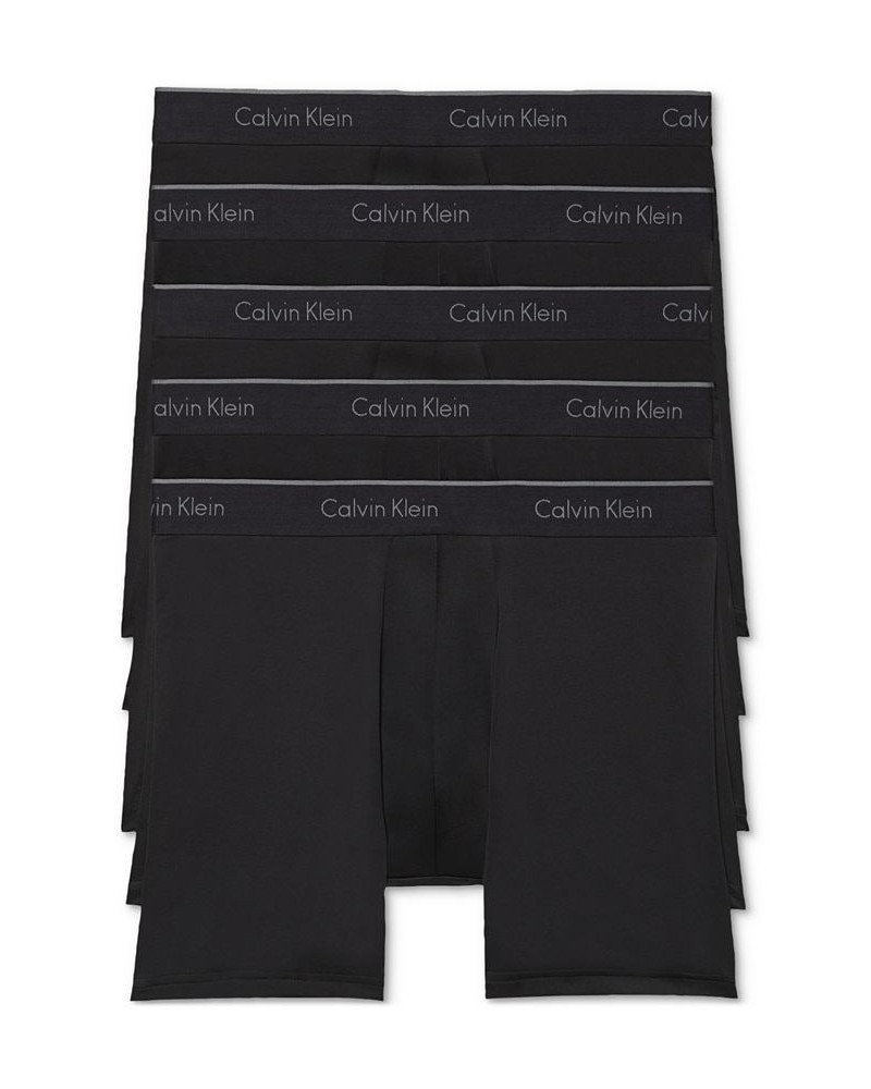 Men's Micro Stretch Boxer Briefs, 5-Pack Black $21.69 Underwear