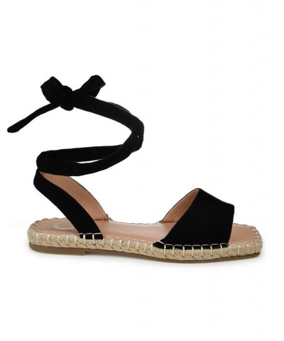 Women's Emelie Espadrille Sandals Black $35.20 Shoes