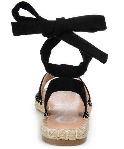 Women's Emelie Espadrille Sandals Black $35.20 Shoes