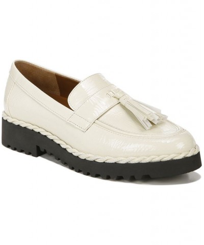 Carolynn Lug Sole Loafers Silver $45.89 Shoes