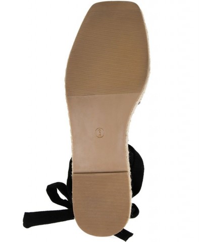 Women's Emelie Espadrille Sandals Black $35.20 Shoes