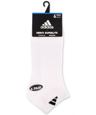 Men's 6-Pk. Superlite II Low-Cut Socks White $9.90 Socks