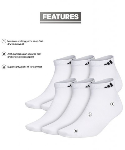 Men's 6-Pk. Superlite II Low-Cut Socks White $9.90 Socks