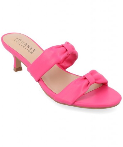 Women's Dyllan Slip-on Heel Pink $44.10 Shoes