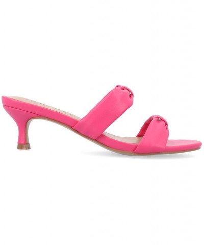 Women's Dyllan Slip-on Heel Pink $44.10 Shoes