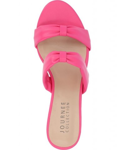 Women's Dyllan Slip-on Heel Pink $44.10 Shoes