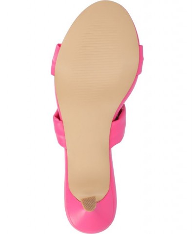 Women's Dyllan Slip-on Heel Pink $44.10 Shoes