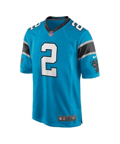 Men's D.J. Moore Blue Carolina Panthers Game Jersey $57.40 Jersey