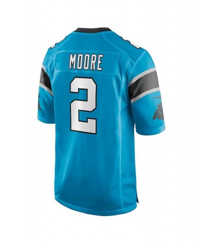 Men's D.J. Moore Blue Carolina Panthers Game Jersey $57.40 Jersey