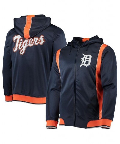 Men's Navy, Orange Detroit Tigers Team Full-Zip Hoodie $32.39 Sweatshirt