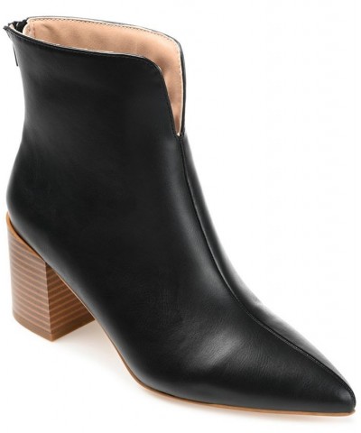 Women's Kayden Block-Heel Booties Black $60.00 Shoes