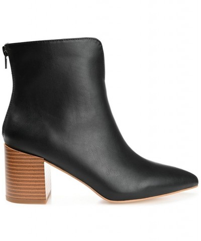 Women's Kayden Block-Heel Booties Black $60.00 Shoes