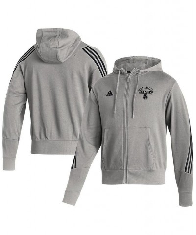 Men's Heathered Gray Los Angeles Kings Fashion Full-Zip Hoodie $23.20 Sweatshirt