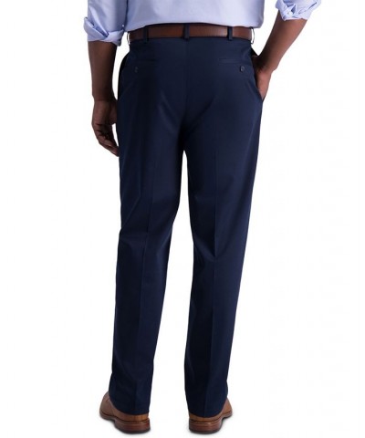 Men's Iron Free Premium Khaki Classic-Fit Pleated Pant Dark Navy $26.95 Pants