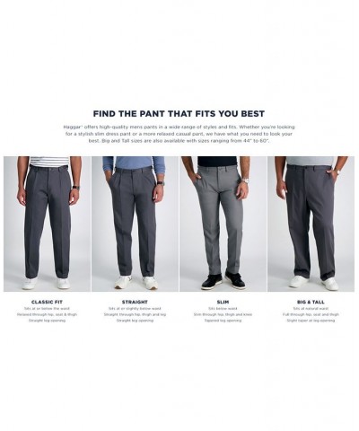 Men's Iron Free Premium Khaki Classic-Fit Pleated Pant Dark Navy $26.95 Pants