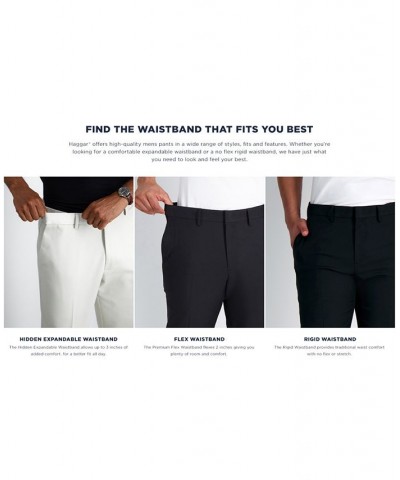 Men's Iron Free Premium Khaki Classic-Fit Pleated Pant Dark Navy $26.95 Pants