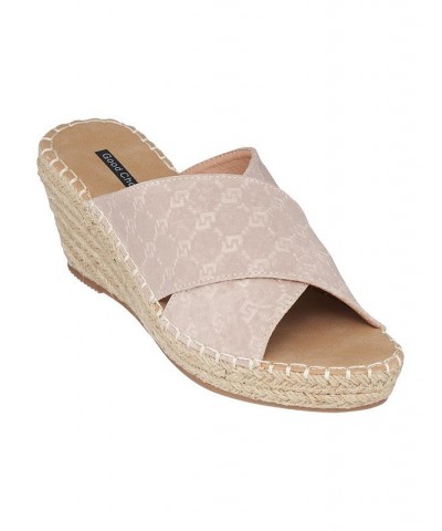 Women's Darline Espadrille Wedge Sandals Tan/Beige $39.20 Shoes