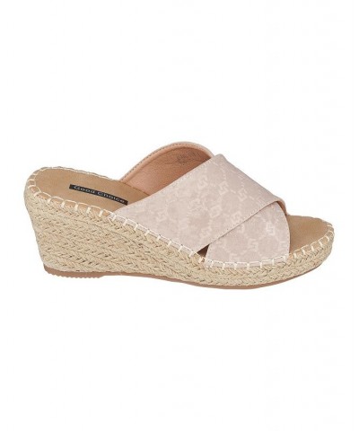 Women's Darline Espadrille Wedge Sandals Tan/Beige $39.20 Shoes