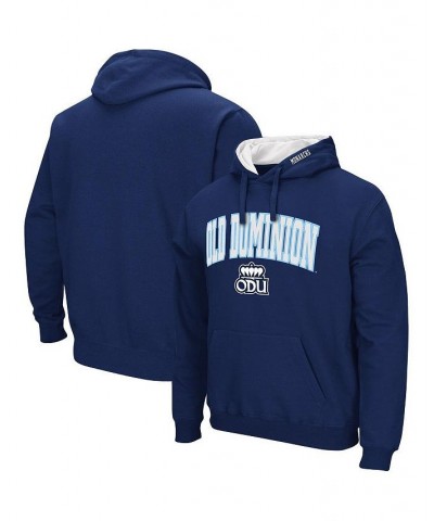 Men's Navy Old Dominion Monarchs Arch and Logo Pullover Hoodie $24.75 Sweatshirt