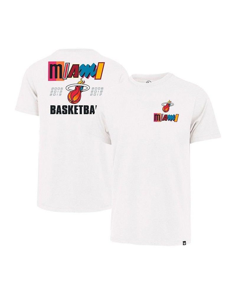 Men's White Miami Heat 2022/23 City Edition Backer Franklin T-shirt $16.40 T-Shirts