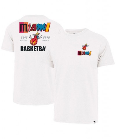 Men's White Miami Heat 2022/23 City Edition Backer Franklin T-shirt $16.40 T-Shirts