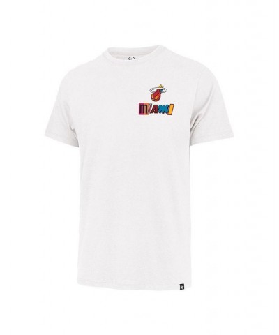 Men's White Miami Heat 2022/23 City Edition Backer Franklin T-shirt $16.40 T-Shirts