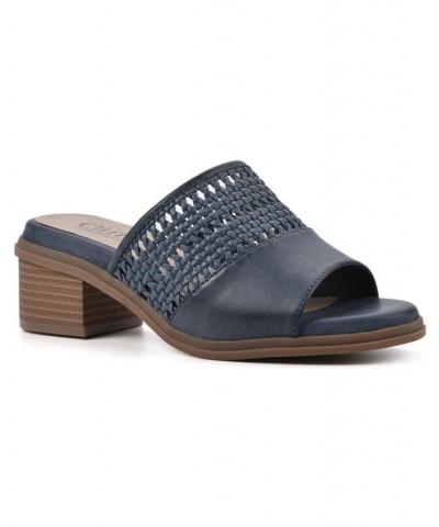 Women's Corley Comfort Sandal Blue $31.60 Shoes