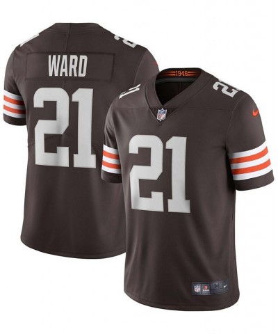 Men's Denzel Ward Brown Cleveland Browns Vapor Limited Jersey $64.60 Jersey