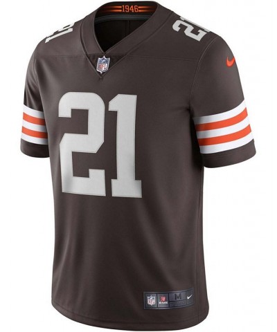 Men's Denzel Ward Brown Cleveland Browns Vapor Limited Jersey $64.60 Jersey