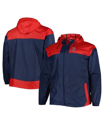 Men's Navy Boston Red Sox Flash Forward Challenger Big and Tall Omni-Shade Full-Zip Windbreaker $49.00 Jackets