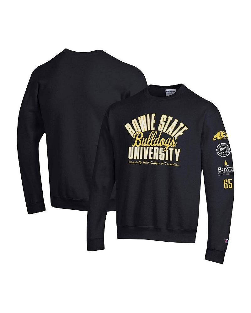 Men's Black Bowie State Bulldogs 2-Hit Power blend Pullover Sweatshirt $35.09 Sweatshirt