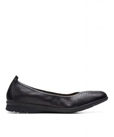 Women's Collection Jenette Ease Perforated Flats Black $36.00 Shoes