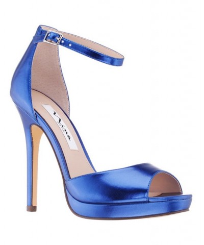 Women's Famia Platform Peep Toe Evening Pumps PD02 $49.05 Shoes