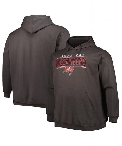 Men's Charcoal Tampa Bay Buccaneers Big and Tall Logo Pullover Hoodie $39.56 Sweatshirt