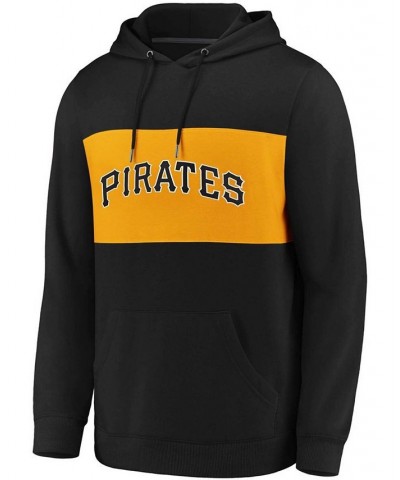 Men's Black and Gold-Tone Pittsburgh Pirates True Classics Team Faux Cashmere Pullover Hoodie $40.00 Sweatshirt