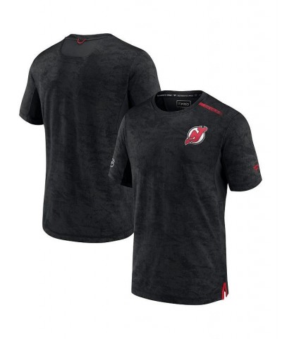 Men's Branded Black New Jersey Devils Authentic Pro Rink Premium Camo T-shirt $25.30 T-Shirts