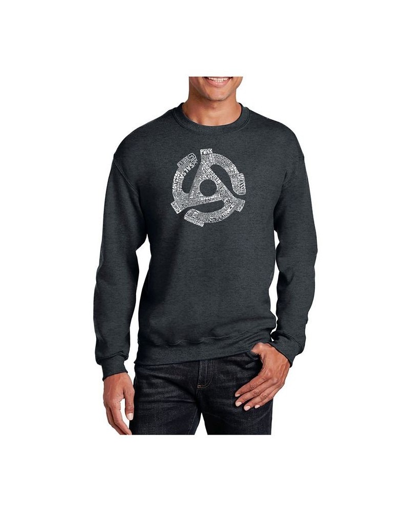 Word Art Record Adapter Crewneck Sweatshirt Gray $22.00 Sweatshirt